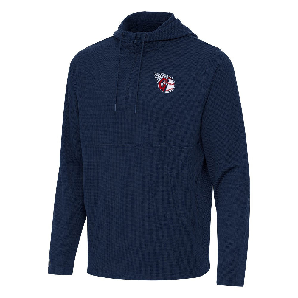 Cleveland Guardians Antigua Connected Quarter-Zip Pullover Hoodie Sale