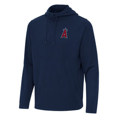 Los Angeles Angels Antigua Connected Quarter-Zip Pullover Hoodie Lifestyle