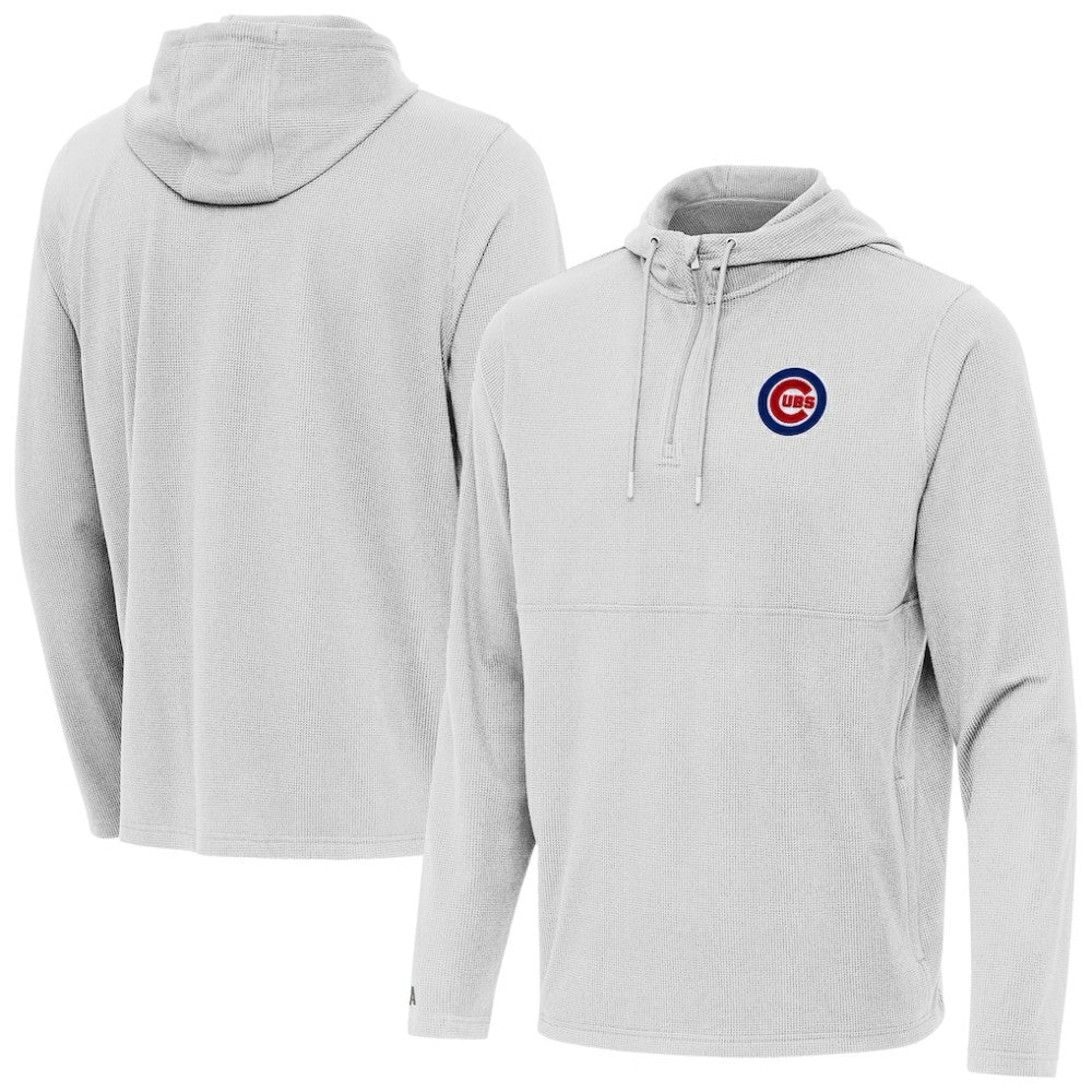 Chicago Cubs Antigua Connected Quarter-Zip Pullover Hoodie Online