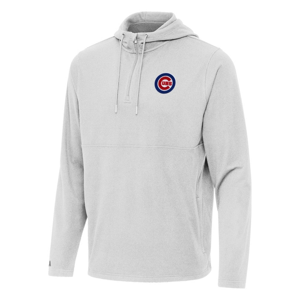 Chicago Cubs Antigua Connected Quarter-Zip Pullover Hoodie Online