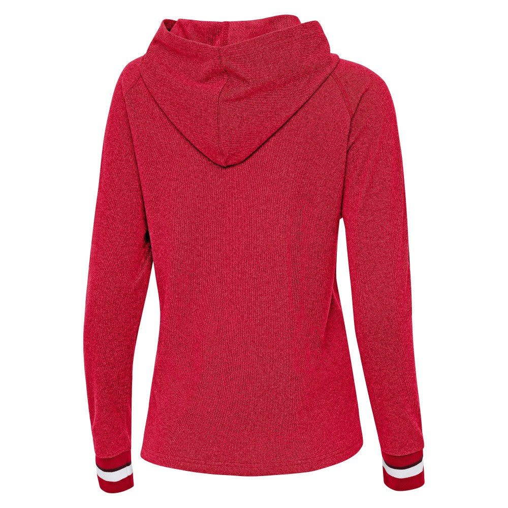 Cincinnati Reds Antigua Women's Trek Pullover Hoodie On Sale