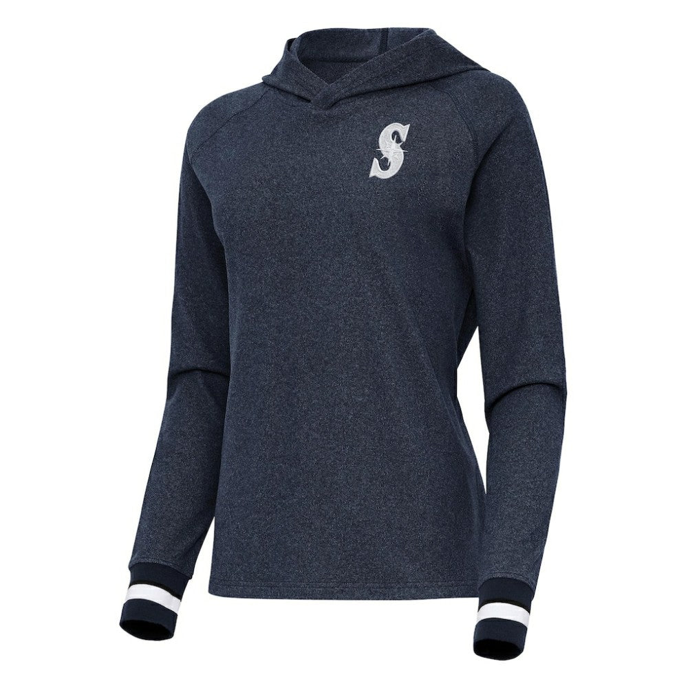 Seattle Mariners Antigua Women's Trek Pullover Hoodie On Sale