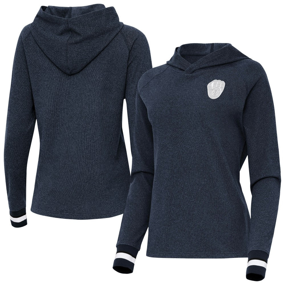 Milwaukee Brewers Antigua Women's Trek Pullover Hoodie Near Me