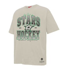 Dallas Stars - Mitchell & Ness Women's Dump & Chase Boyfriend T-Shirt Cream