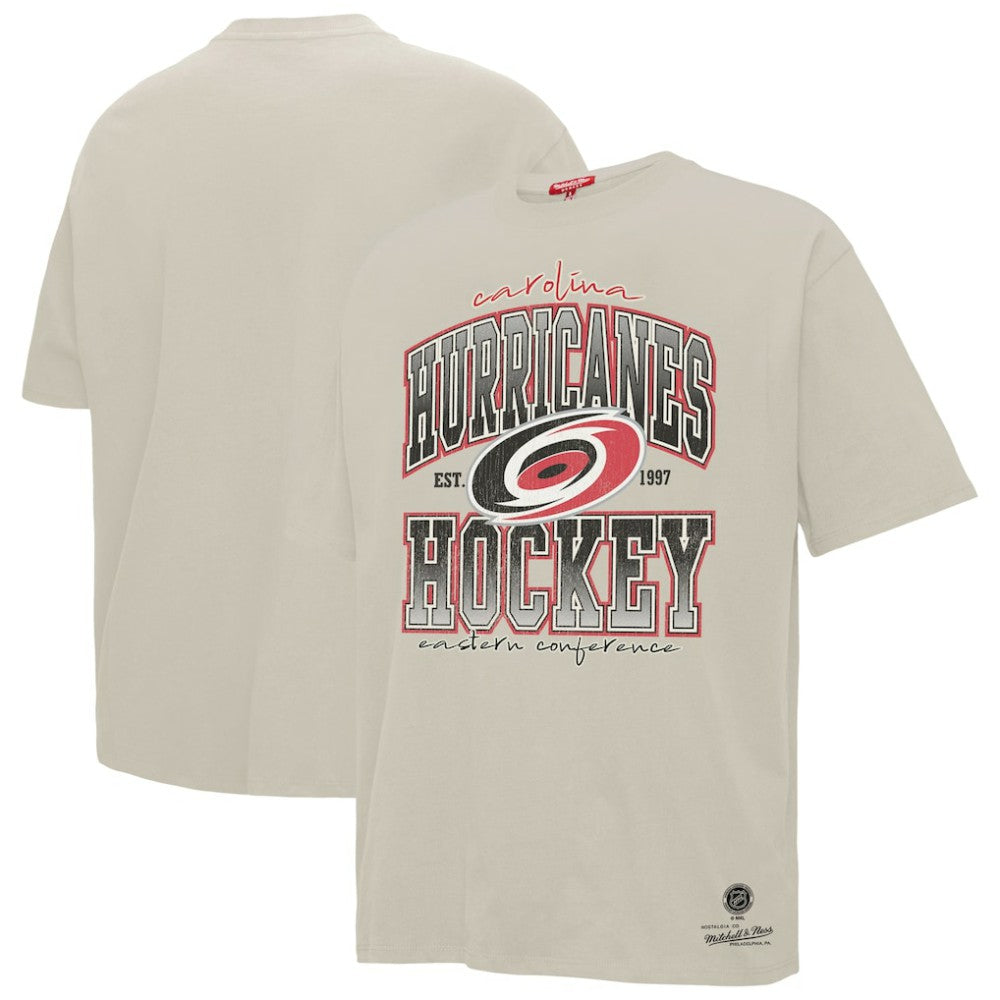 Carolina Hurricanes - Mitchell & Ness Women's Dump & Chase Boyfriend T-Shirt Cream