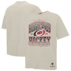 Carolina Hurricanes - Mitchell & Ness Women's Dump & Chase Boyfriend T-Shirt Cream