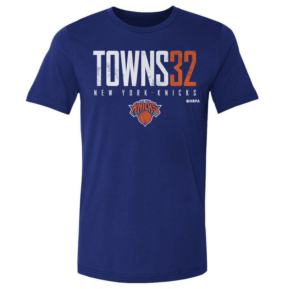 NBA - Karl-Anthony Towns New York Knicks 500 Level Elite Player T-Shirt - Blue