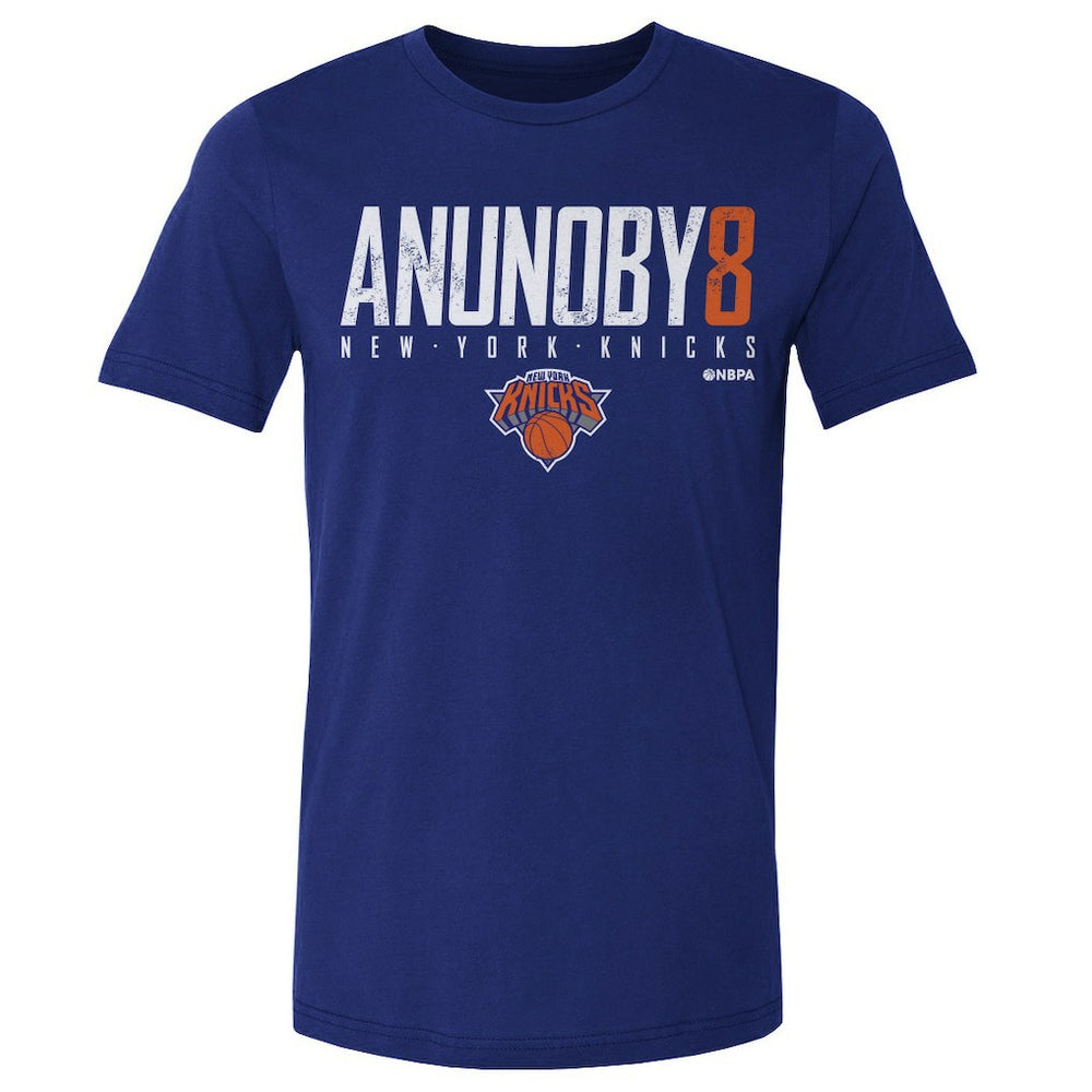NBA - OG Anunoby New York Knicks 500 Level Elite Player T-Shirt - Blue
