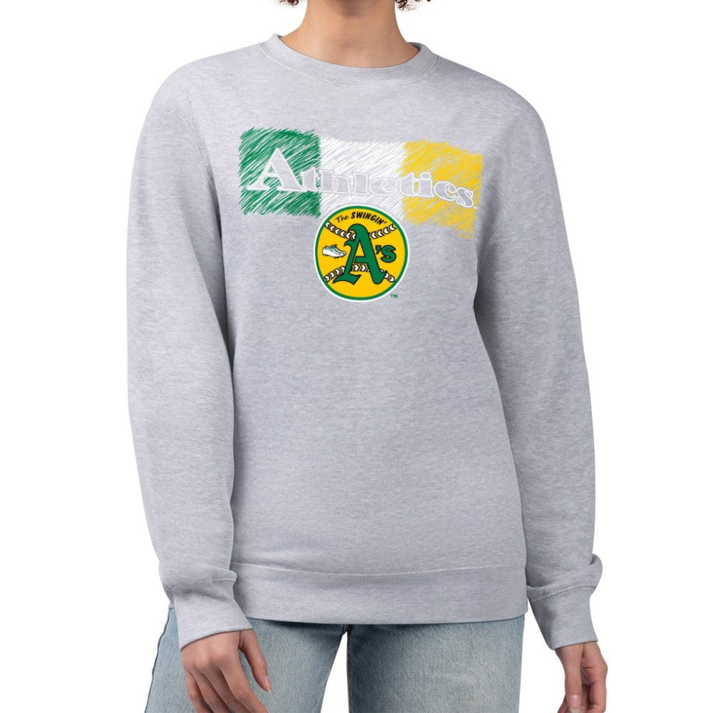 Athletics Starter Women's Team Color Shading Fleece Pullover Sweatshirt Lifestyle