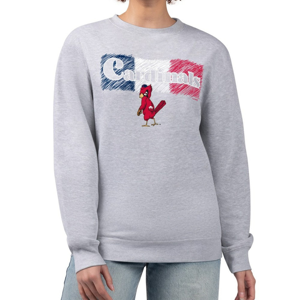 St. Louis Cardinals Starter Women's Team Color Shading Fleece Pullover Sweatshirt for sale