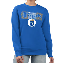 Kansas City Royals Starter Women's Team Color Shading Fleece Pullover Sweatshirt On Sale