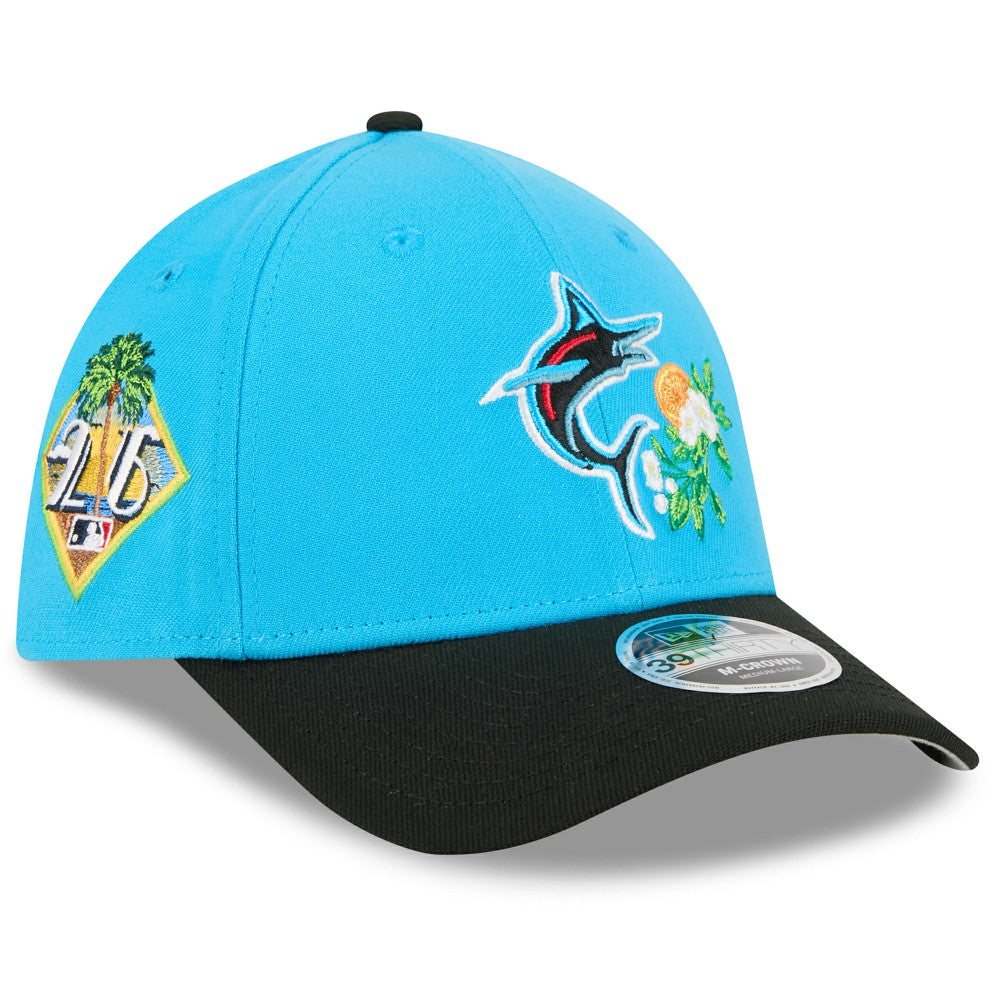 Miami Marlins New Era 2026 Spring Training M-Crown 39THIRTY Flex Hat for sale