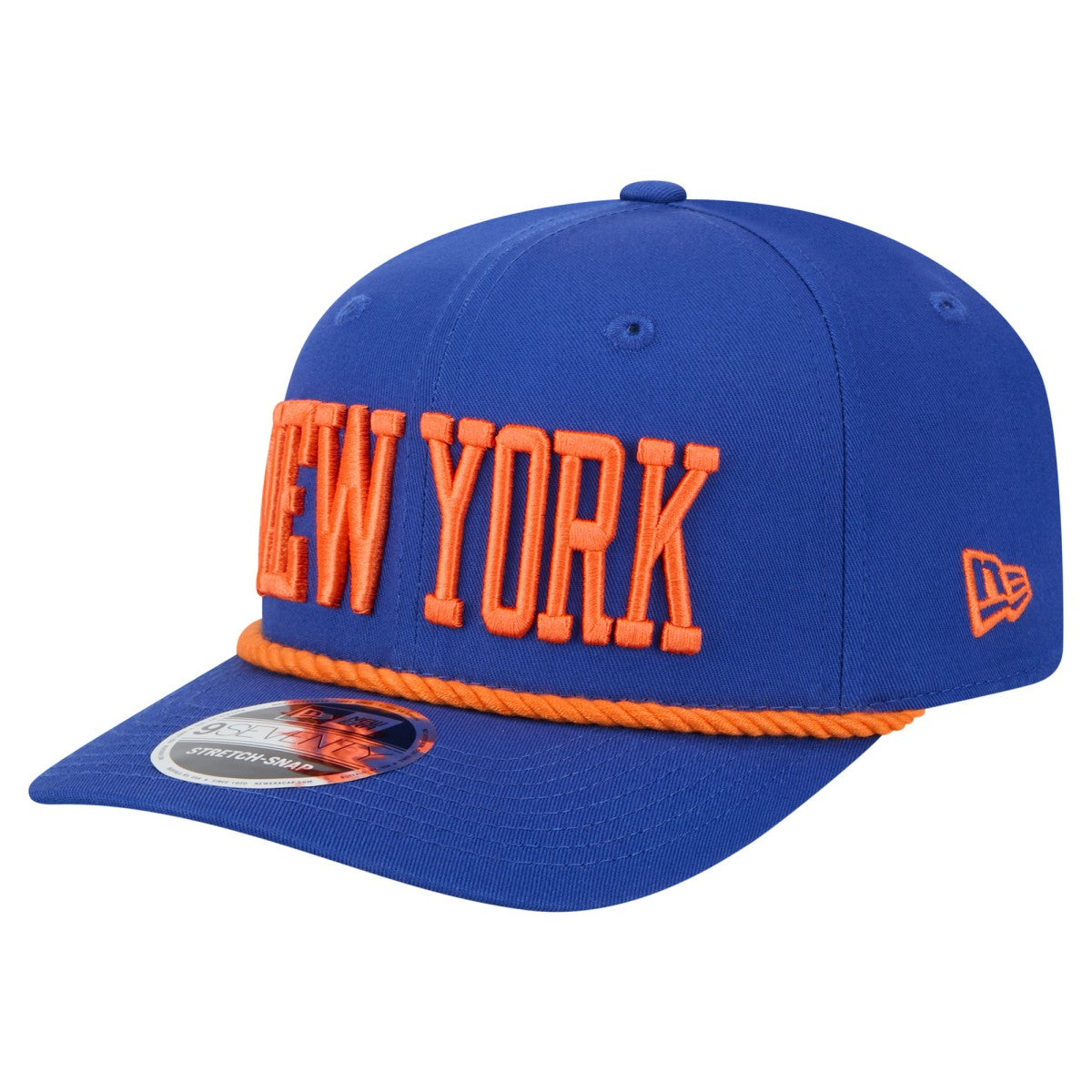 New Era - New York Knicks Wordmark Rope 9SEVENTY Adjustable Hat - Blue