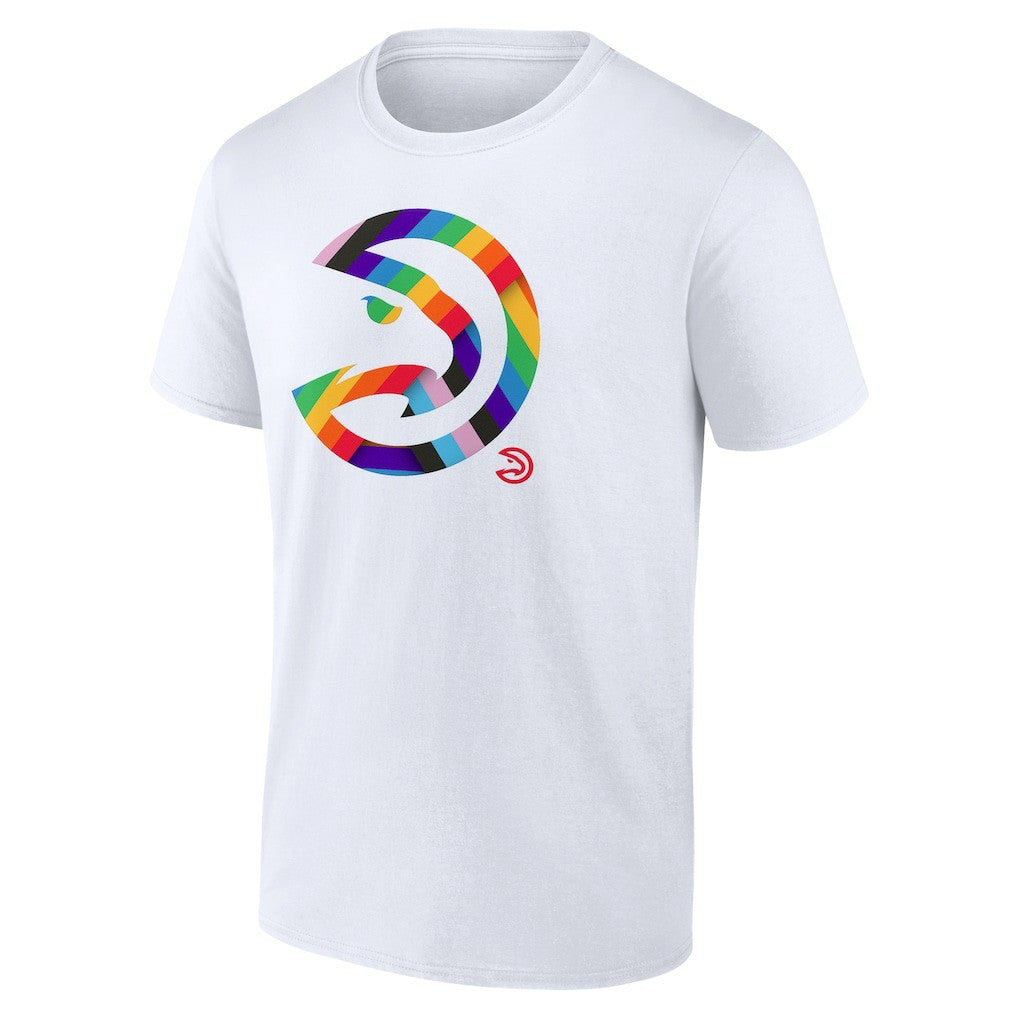 NBA - Atlanta Hawks Team Logo Pride T-Shirt - White