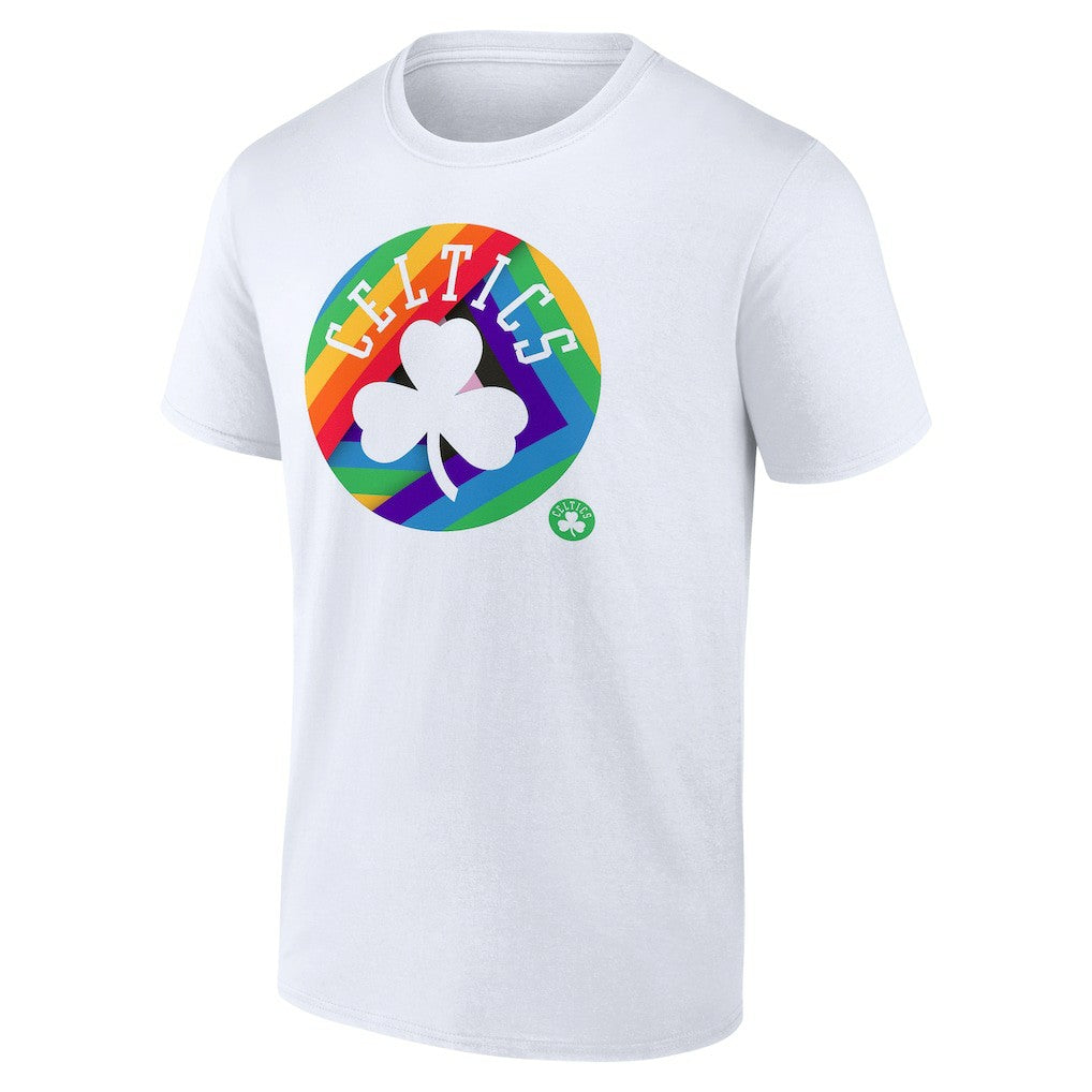 NBA - Boston Celtics Team Logo Pride T-Shirt - White