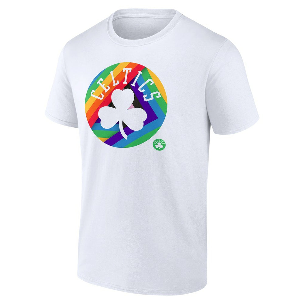 NBA - Boston Celtics Team Logo Pride T-Shirt - White