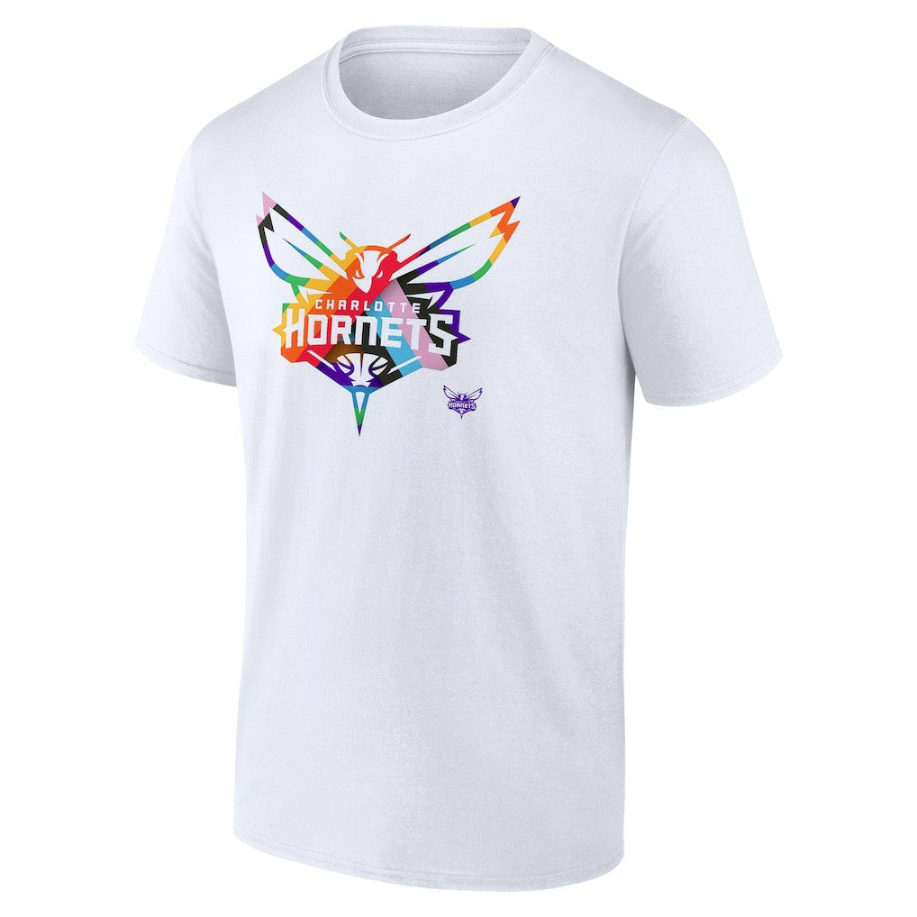 NBA - Charlotte Hornets Team Logo Pride T-Shirt - White