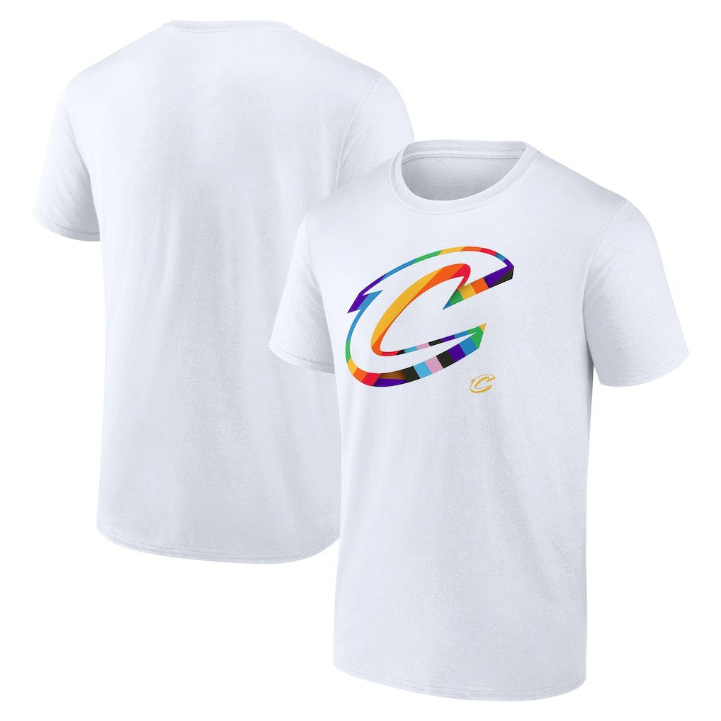 NBA - Cleveland Cavaliers Team Logo Pride T-Shirt - White