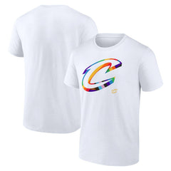 NBA - Cleveland Cavaliers Team Logo Pride T-Shirt - White