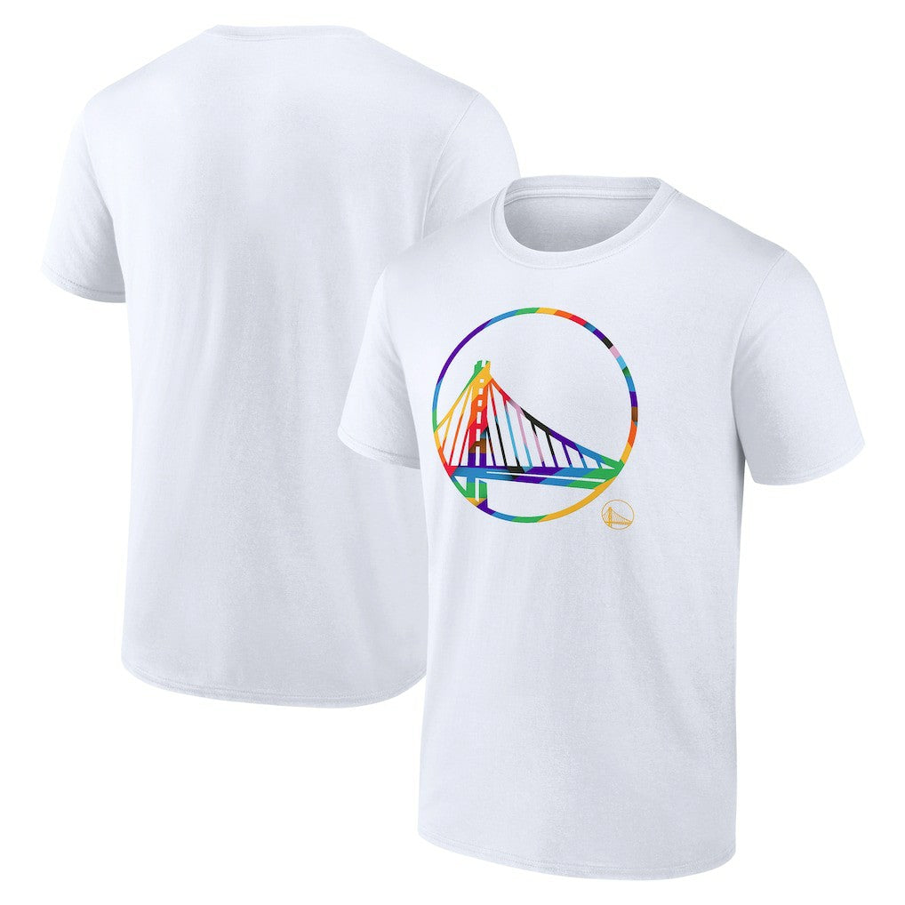 NBA - Golden State Warriors Team Logo Pride T-Shirt - White