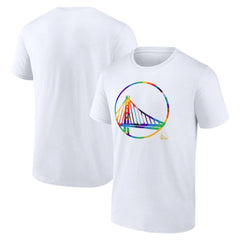 NBA - Golden State Warriors Team Logo Pride T-Shirt - White