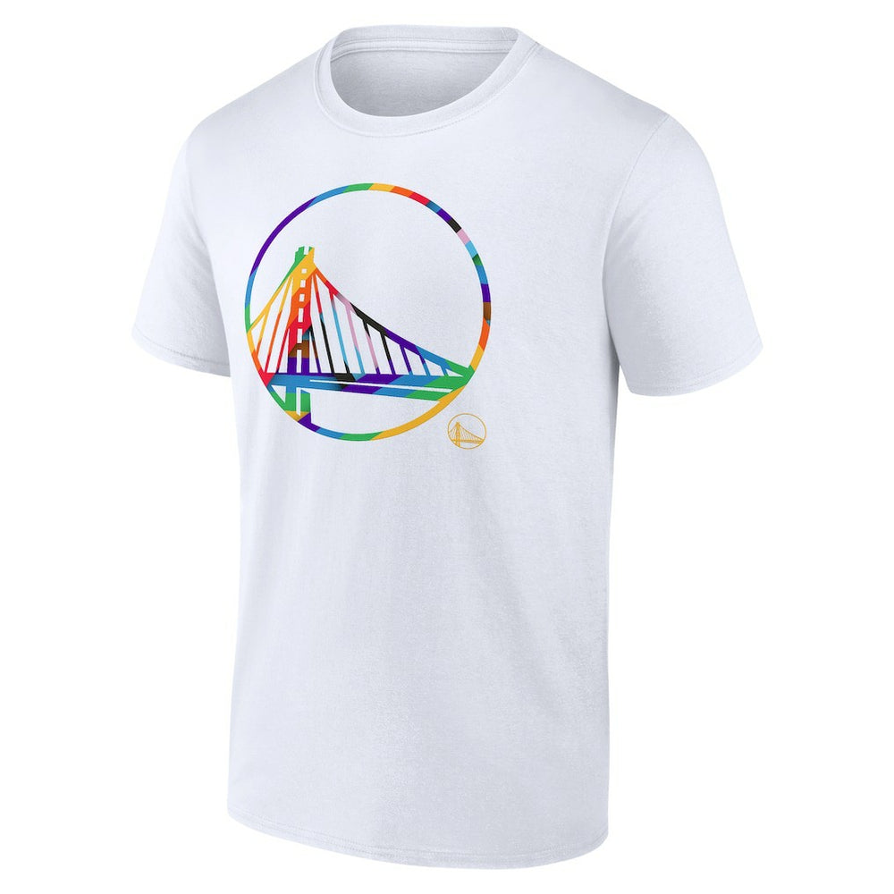 NBA - Golden State Warriors Team Logo Pride T-Shirt - White
