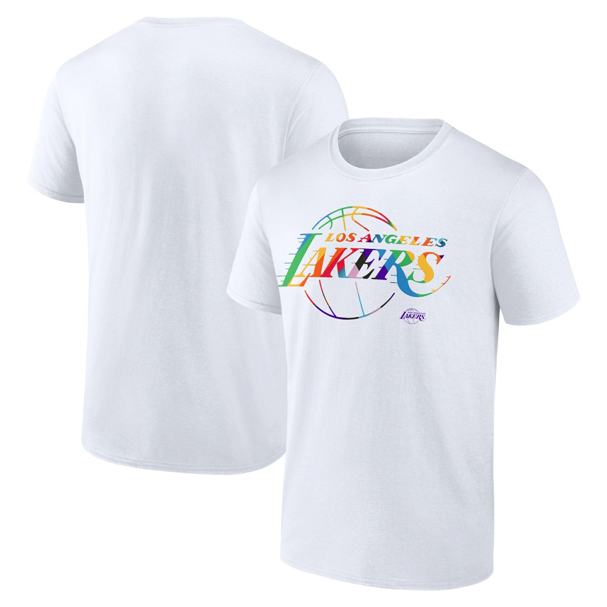 NBA - Los Angeles Lakers Team Logo Pride T-Shirt - White