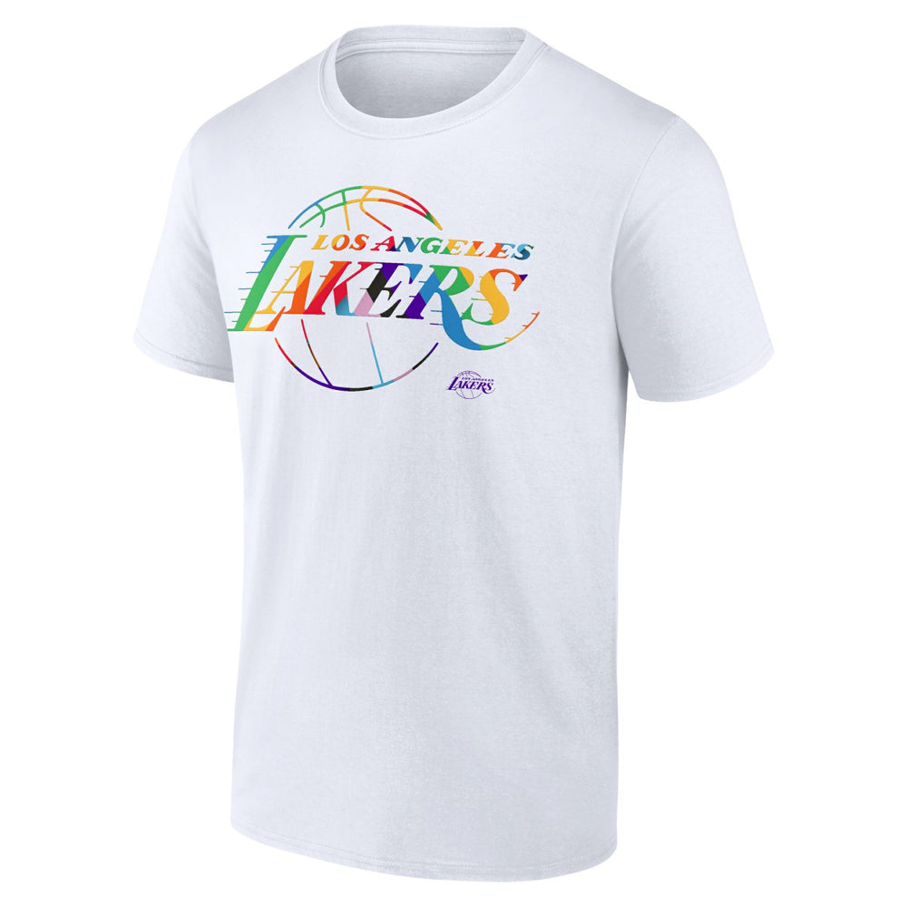 NBA - Los Angeles Lakers Team Logo Pride T-Shirt - White
