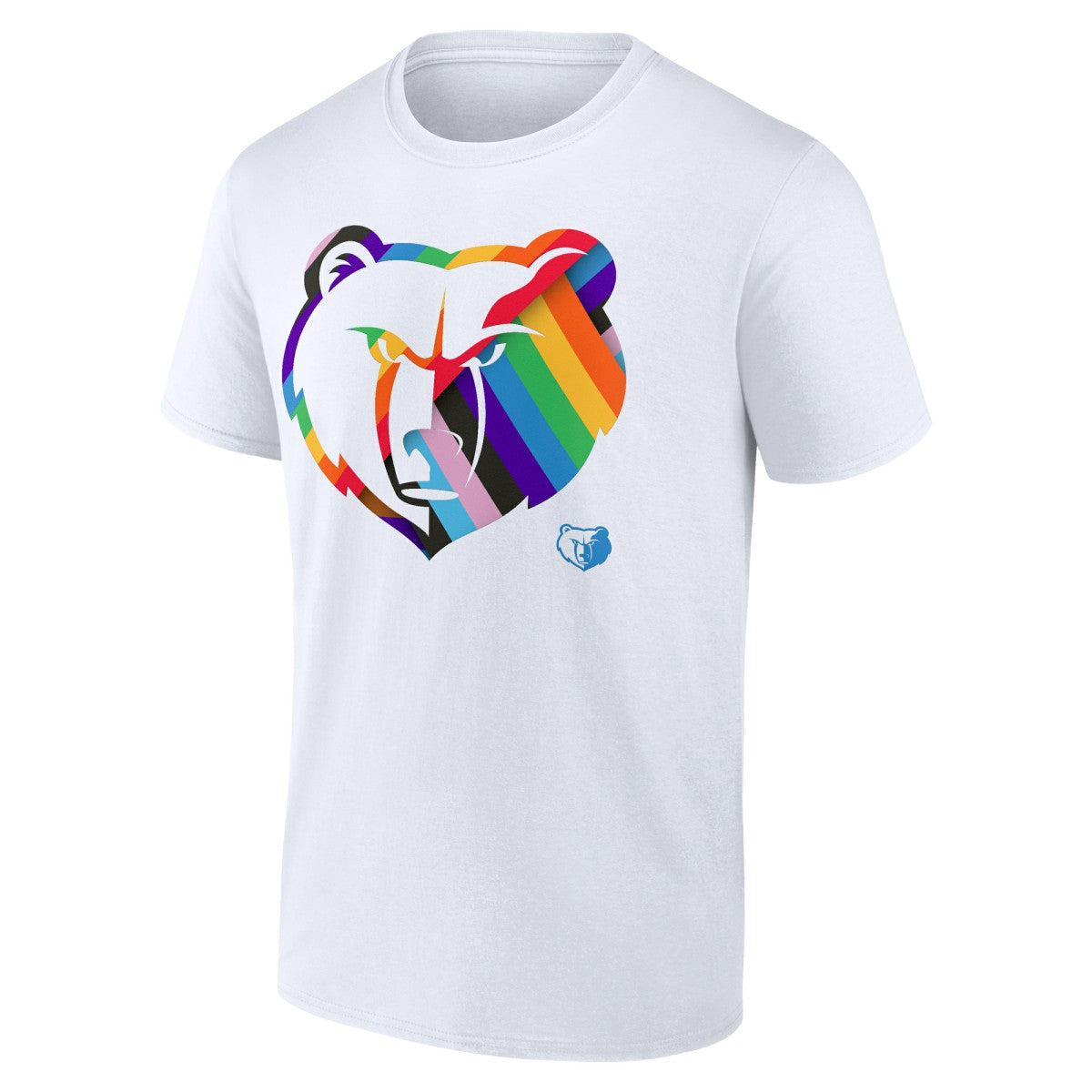 NBA - Memphis Grizzlies Team Logo Pride T-Shirt - White
