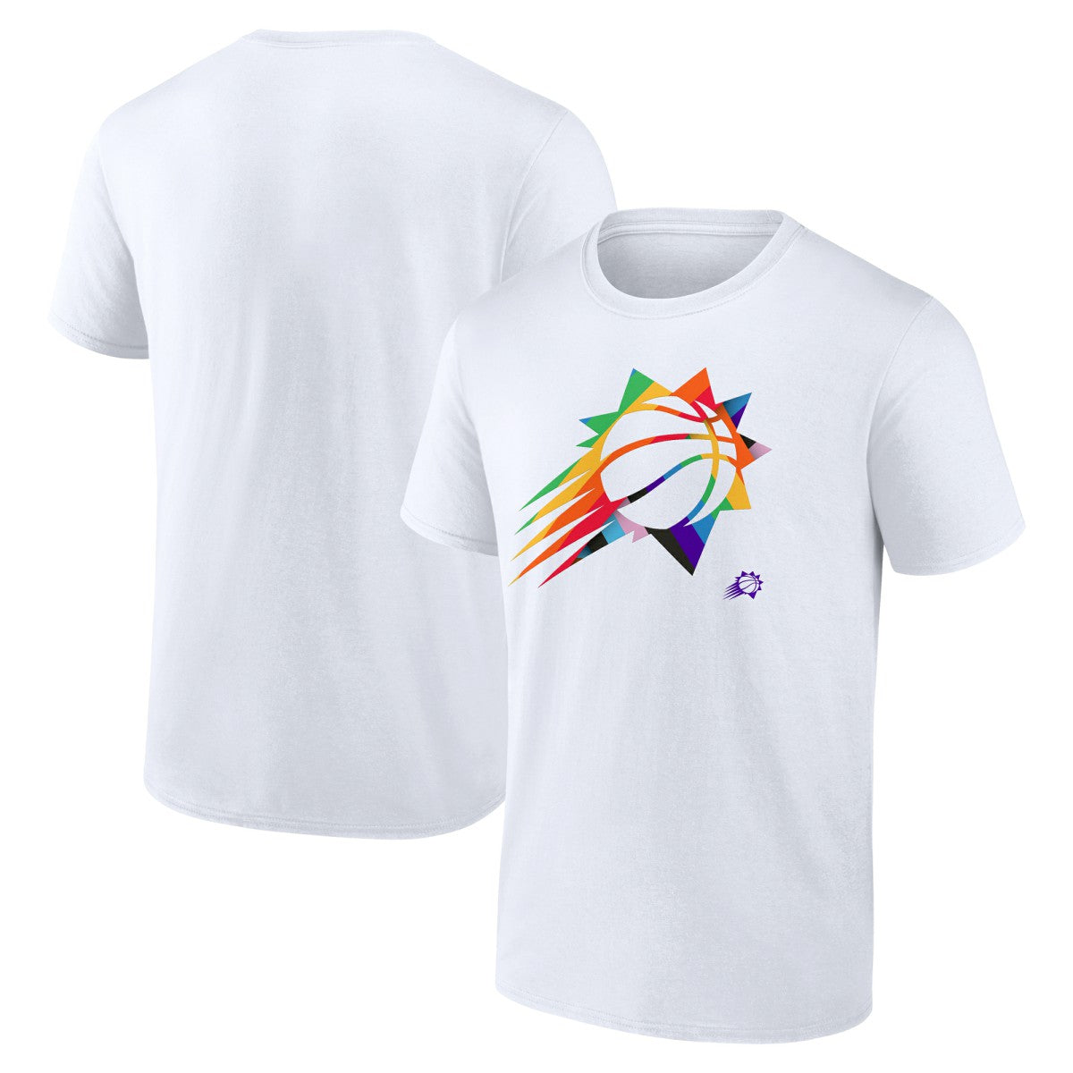 NBA - Phoenix Suns Team Logo Pride T-Shirt - White