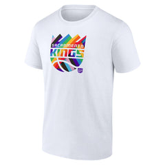 NBA - Sacramento Kings Team Logo Pride T-Shirt - White