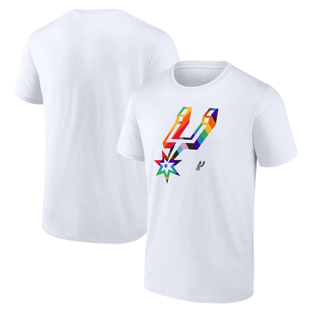 NBA - San Antonio Spurs Team Logo Pride T-Shirt - White