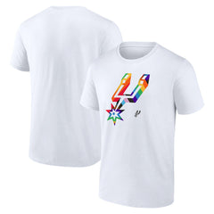 NBA - San Antonio Spurs Team Logo Pride T-Shirt - White