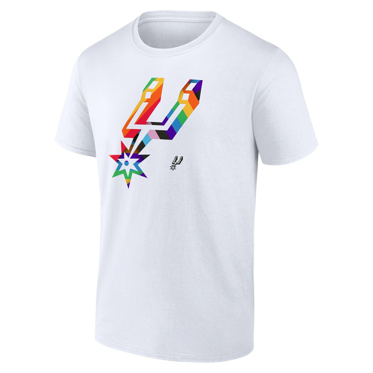 NBA - San Antonio Spurs Team Logo Pride T-Shirt - White