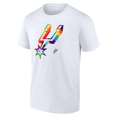 NBA - San Antonio Spurs Team Logo Pride T-Shirt - White