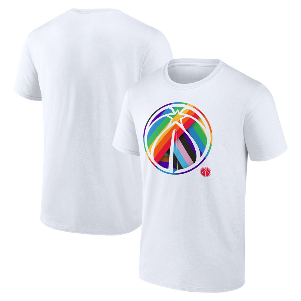 NBA - Washington Wizards Team Logo Pride T-Shirt - White