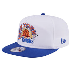 New Era - New York Knicks Hardwood Two-Tone Golfer Adjustable Hat - White/Blue