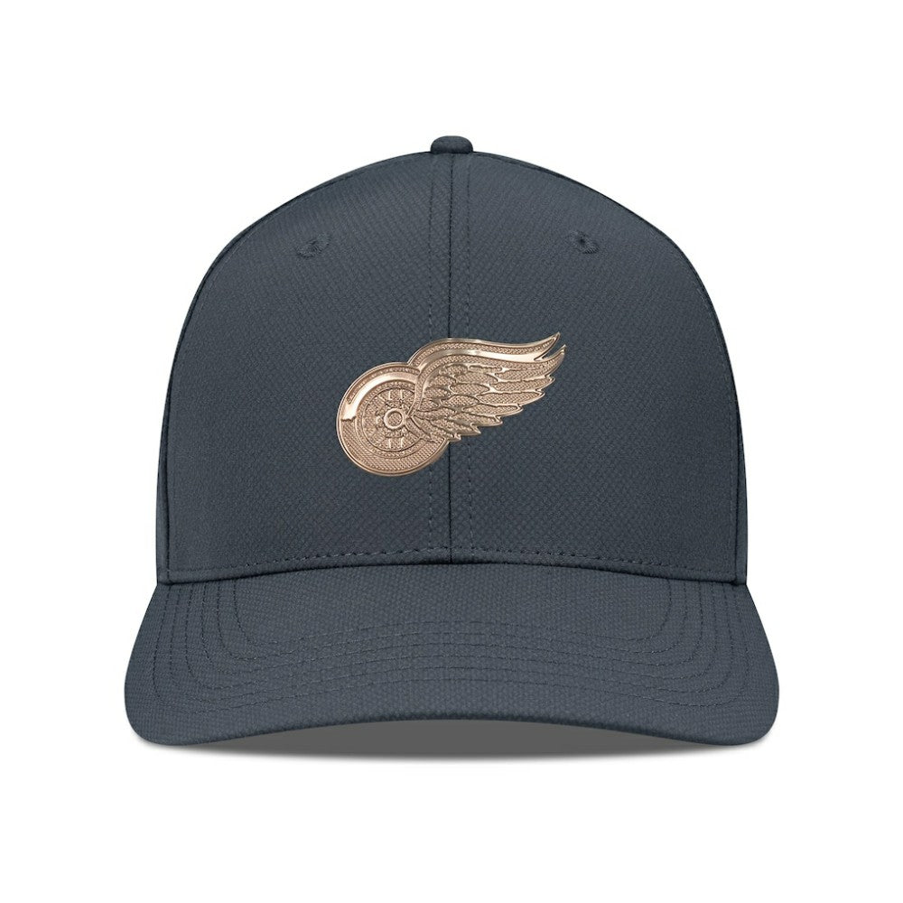 Detroit Red Wings - Levelwear Rise Copper Insignia Flex Hat Charcoal