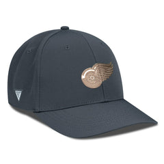Detroit Red Wings - Levelwear Rise Copper Insignia Flex Hat Charcoal