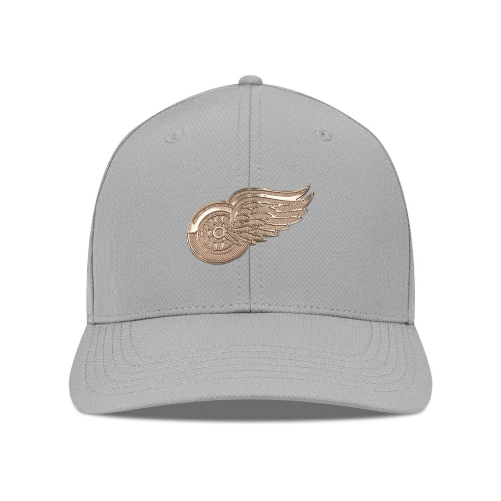 Detroit Red Wings - Levelwear Rise Copper Insignia Flex Hat Gray