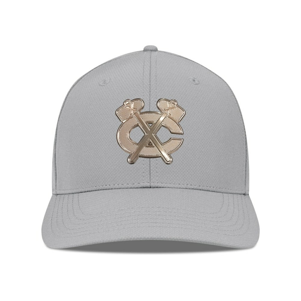 Chicago Blackhawks Levelwear Rise Copper Insignia Flex Hat Gray