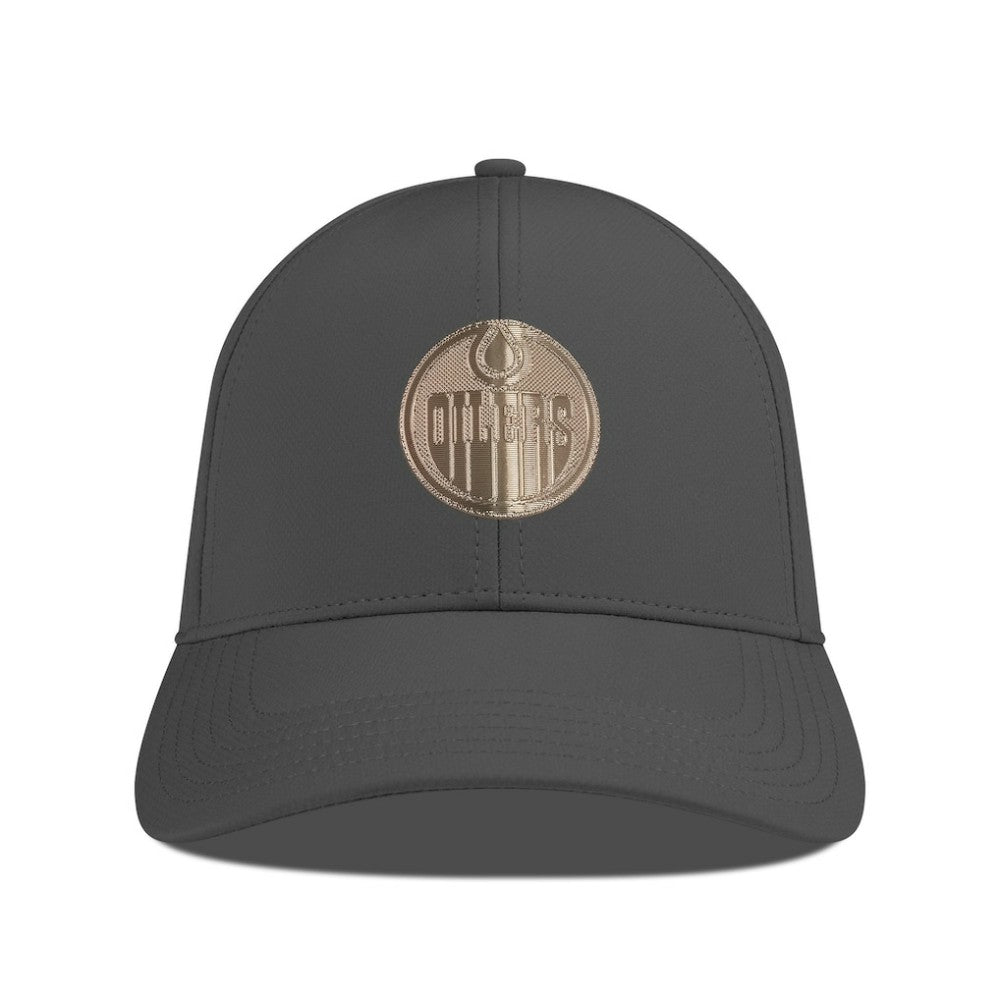 Edmonton Oilers - Levelwear Ascend Copper Insignia Vented Adjustable Hat Charcoal