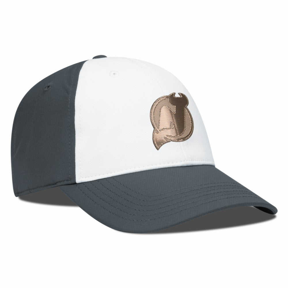 New Jersey Devils - Levelwear Endure Copper Insignia Adjustable Hat White/Charcoal