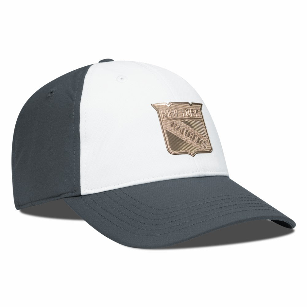 New York Rangers Levelwear Endure Copper Insignia Adjustable Hat White/Charcoal