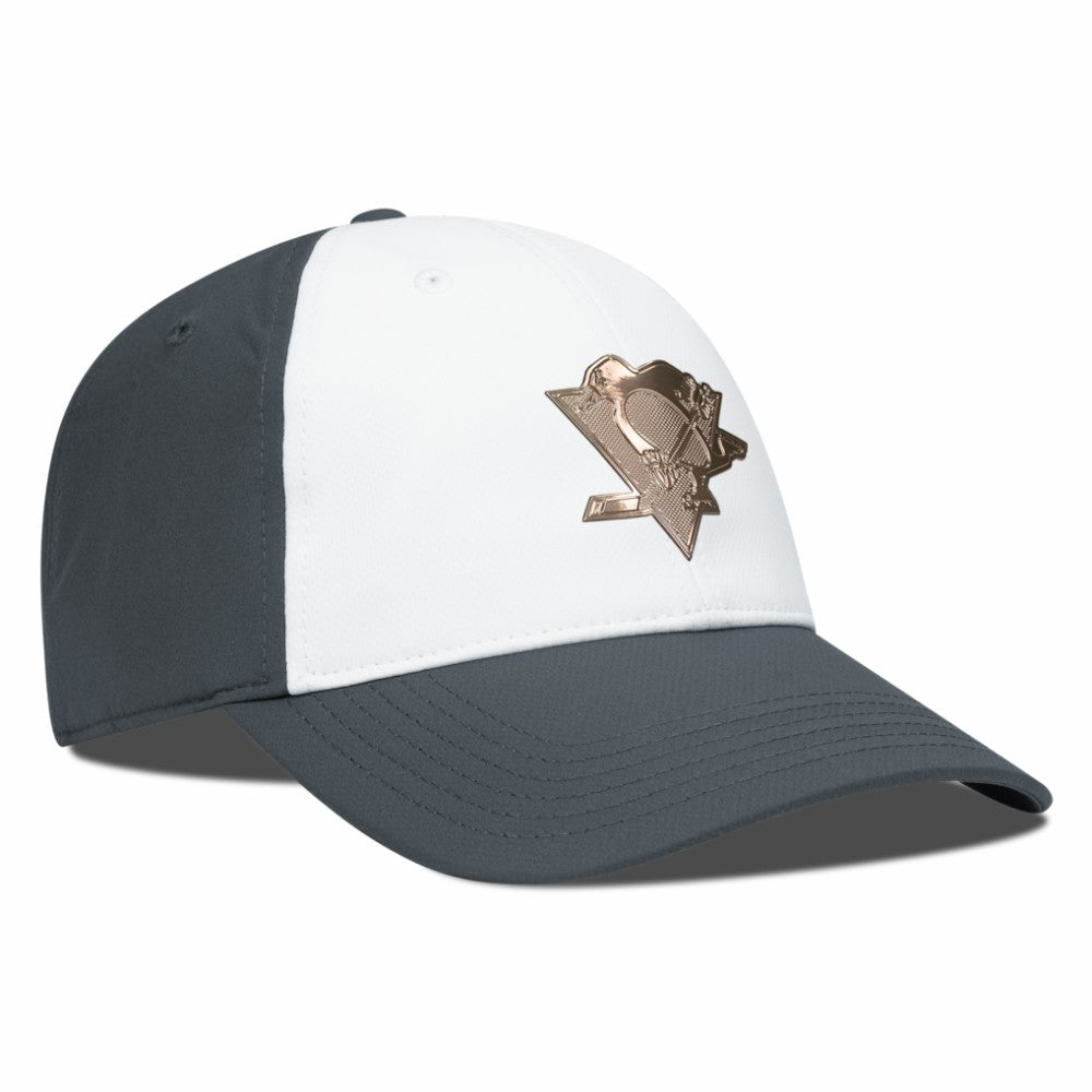 Pittsburgh Penguins Levelwear Endure Copper Insignia Adjustable Hat White/Charcoal