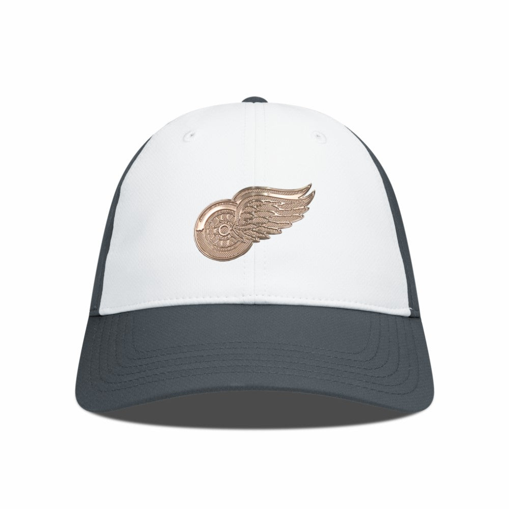 Detroit Red Wings - Levelwear Endure Copper Insignia Adjustable Hat White/Charcoal