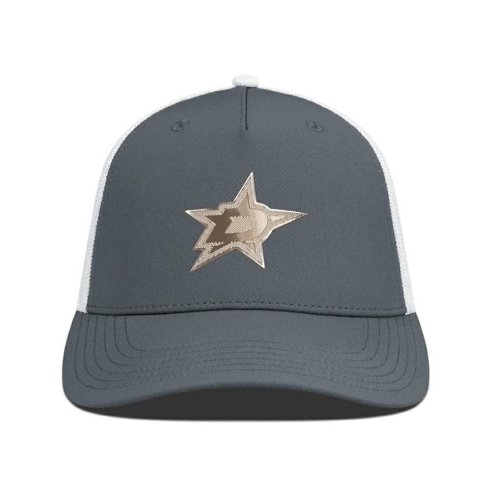 Dallas Stars - Levelwear Signal Copper Insignia Trucker Adjustable Hat Charcoal/White