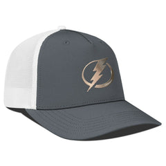 Tampa Bay Lightning - Levelwear Signal Copper Insignia Trucker Adjustable Hat Charcoal/White