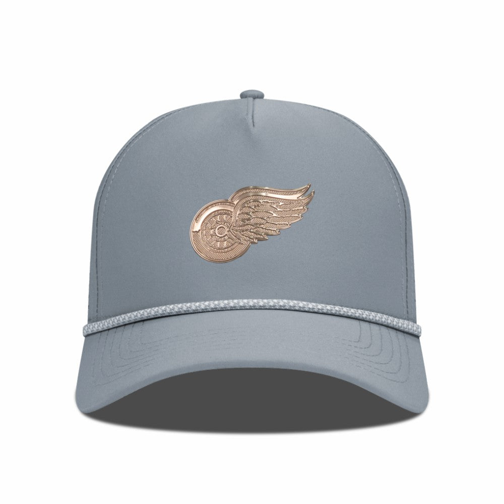 Detroit Red Wings - Levelwear Gordon Copper Insignia Vented Adjustable Hat Gray