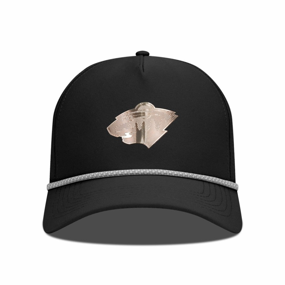 Minnesota Wild - Levelwear Gordon Copper Insignia Vented Adjustable Hat Black